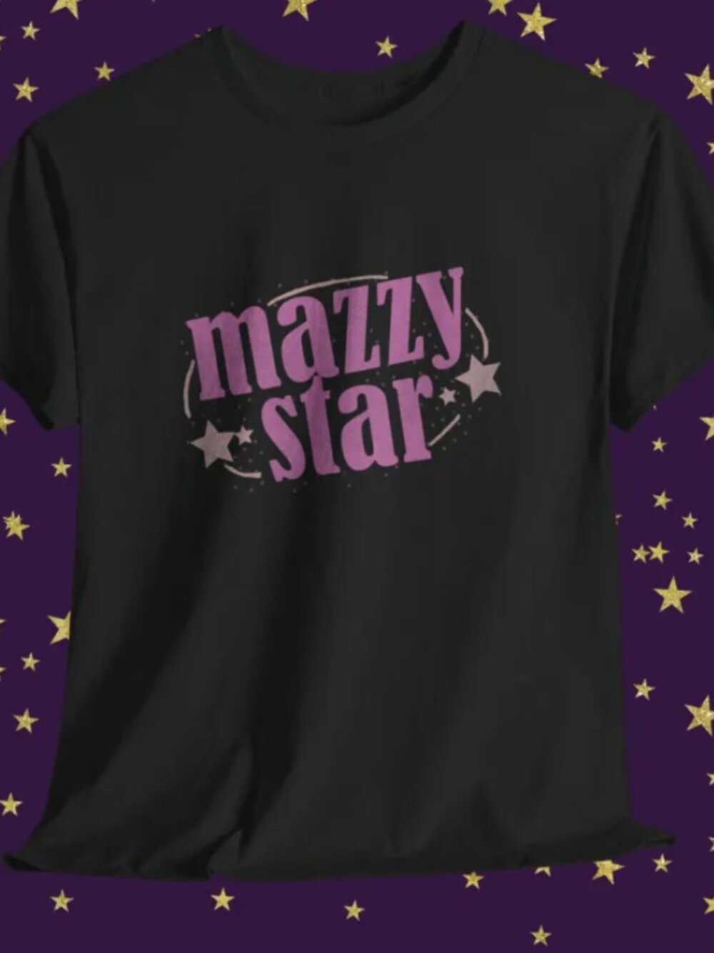 Gildan Black Mazzy Star Dream Pop Graphic Crewneck Tee